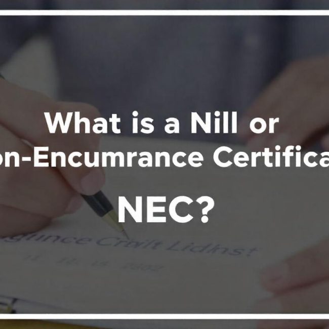 Nil or Non-Encumbrance Certificate